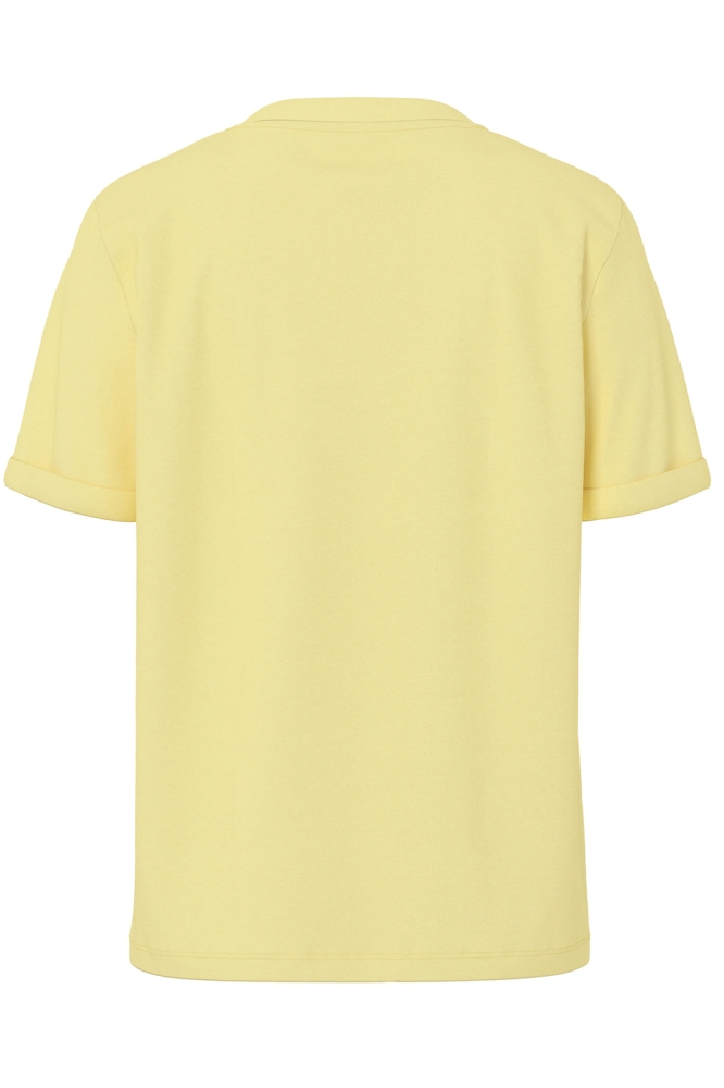 PCRIA SS FOLD UP SOLID TEE JRS NOOS 17086970 PALE BANANA
